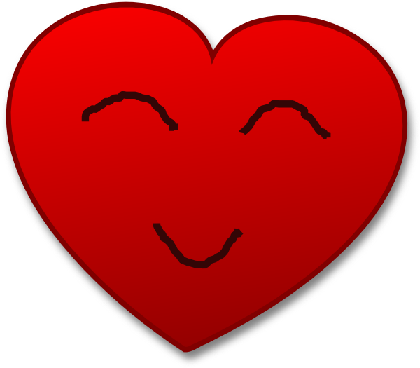 Smiling heart clipart