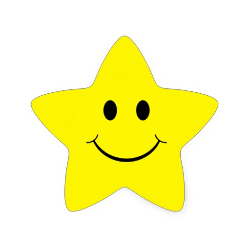 Smiley-face Star Clipart