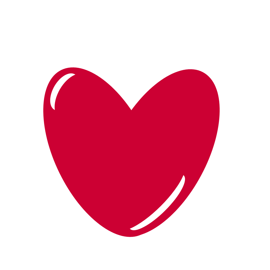 Red hearts number 1 clipart
