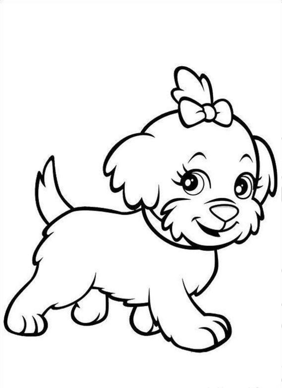 Download Colouring Pages Puppies | GuthrieMedia