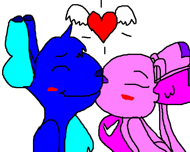 Stitch And His Girlfriend Kiss - ClipArt Best