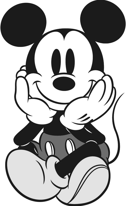 mickey mouse clip art free black and white - photo #22