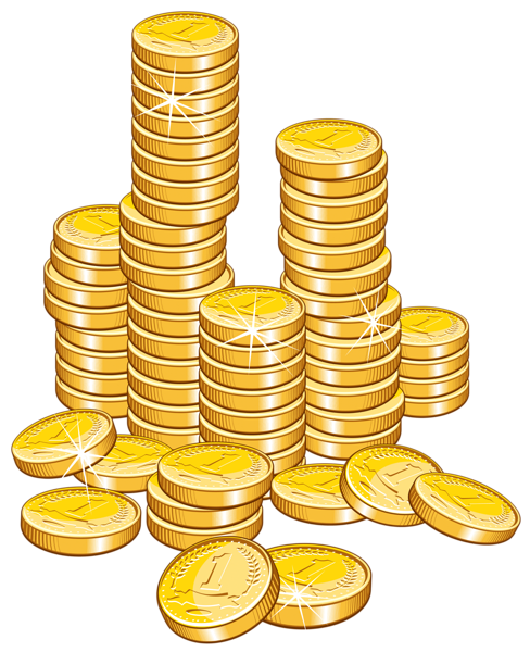 Coin stack clipart