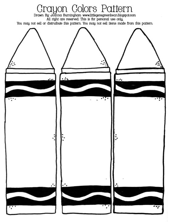 Single Crayon Template ClipArt Best