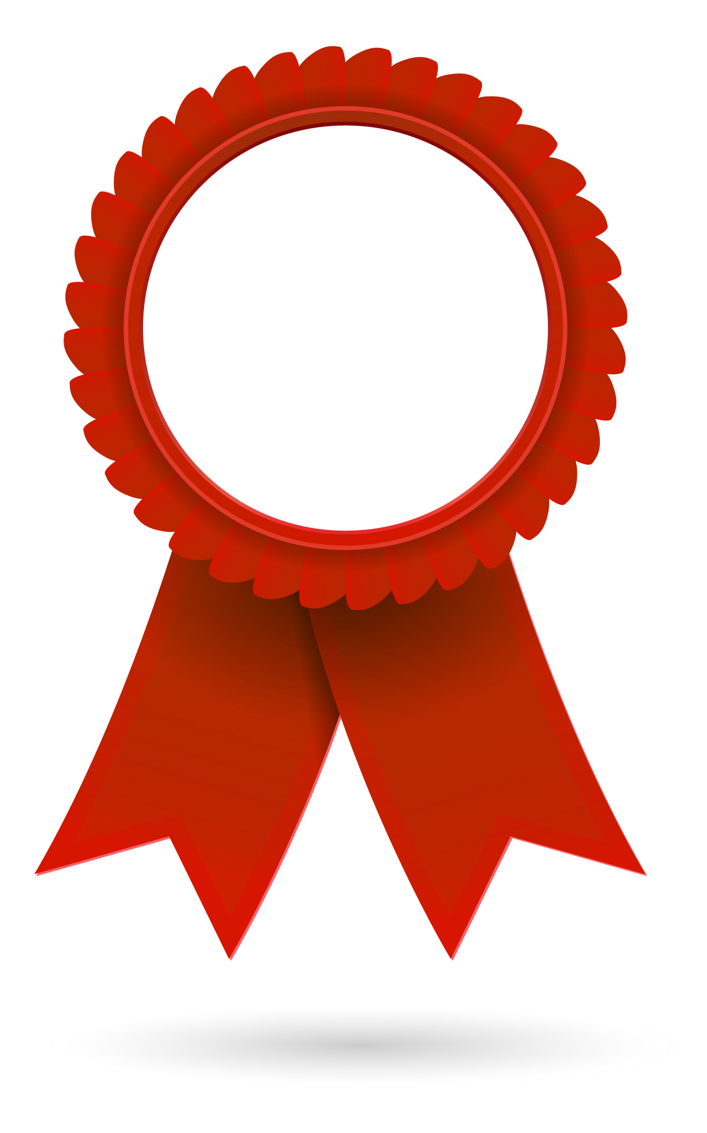 Red ribbon award clipart
