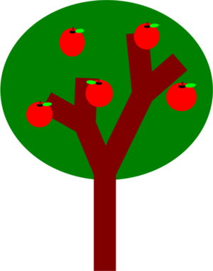 A tree with apples - vector Clip Art