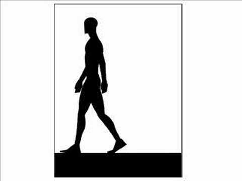 Walking Man (JiM SWEET) animation cartoon rough flip pad - YouTube