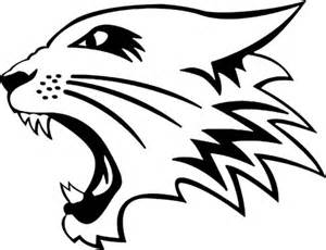 black and white wildcat logo sketch template. arizona wildcats ...