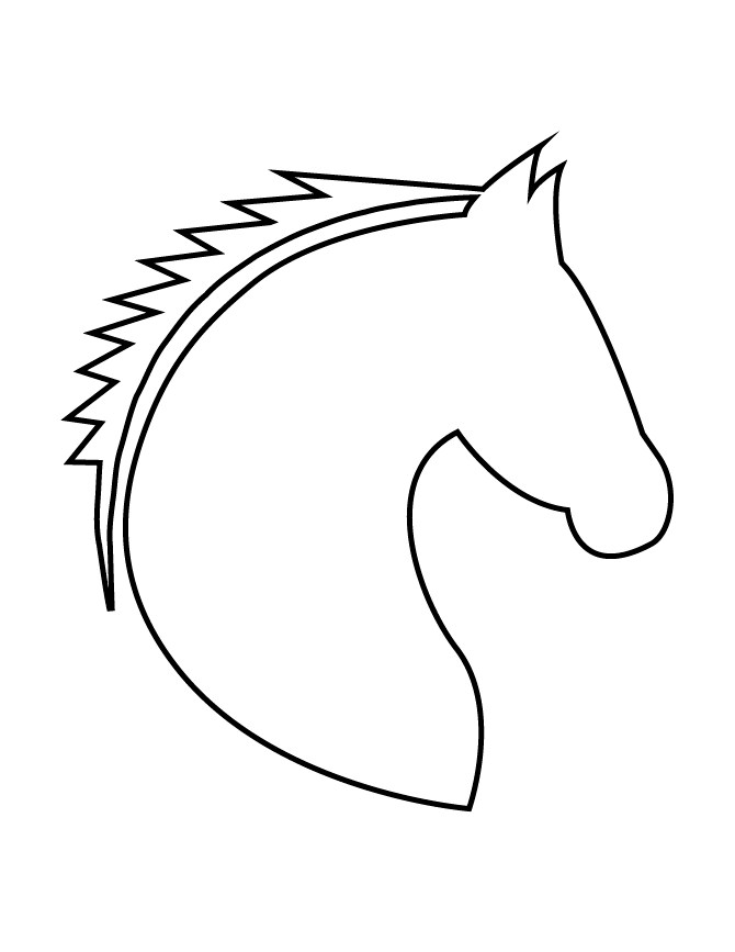 Free Printable Horse Stencils | H & M Coloring Pages
