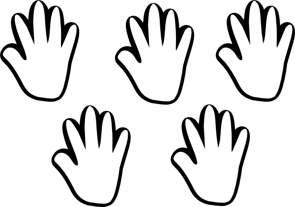 childs handprint template