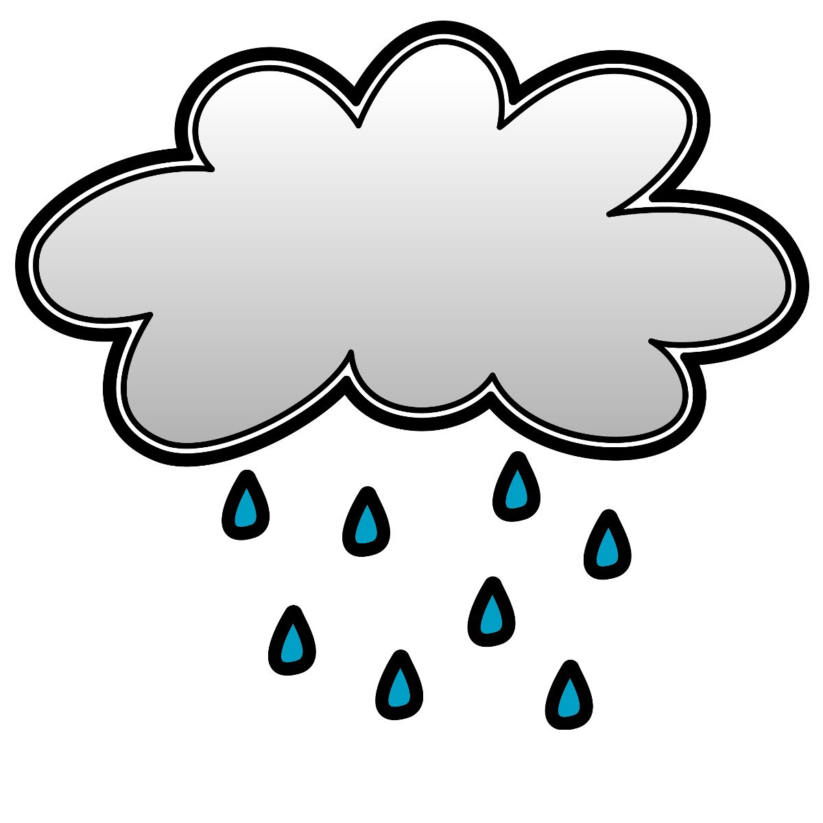 Rain Clouds Clipart - Wuzworks