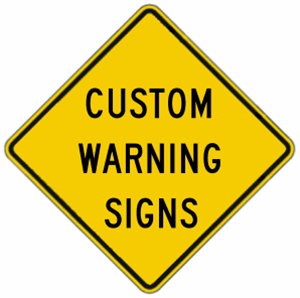 30 Inch Diamond Shape Custom Road Signs