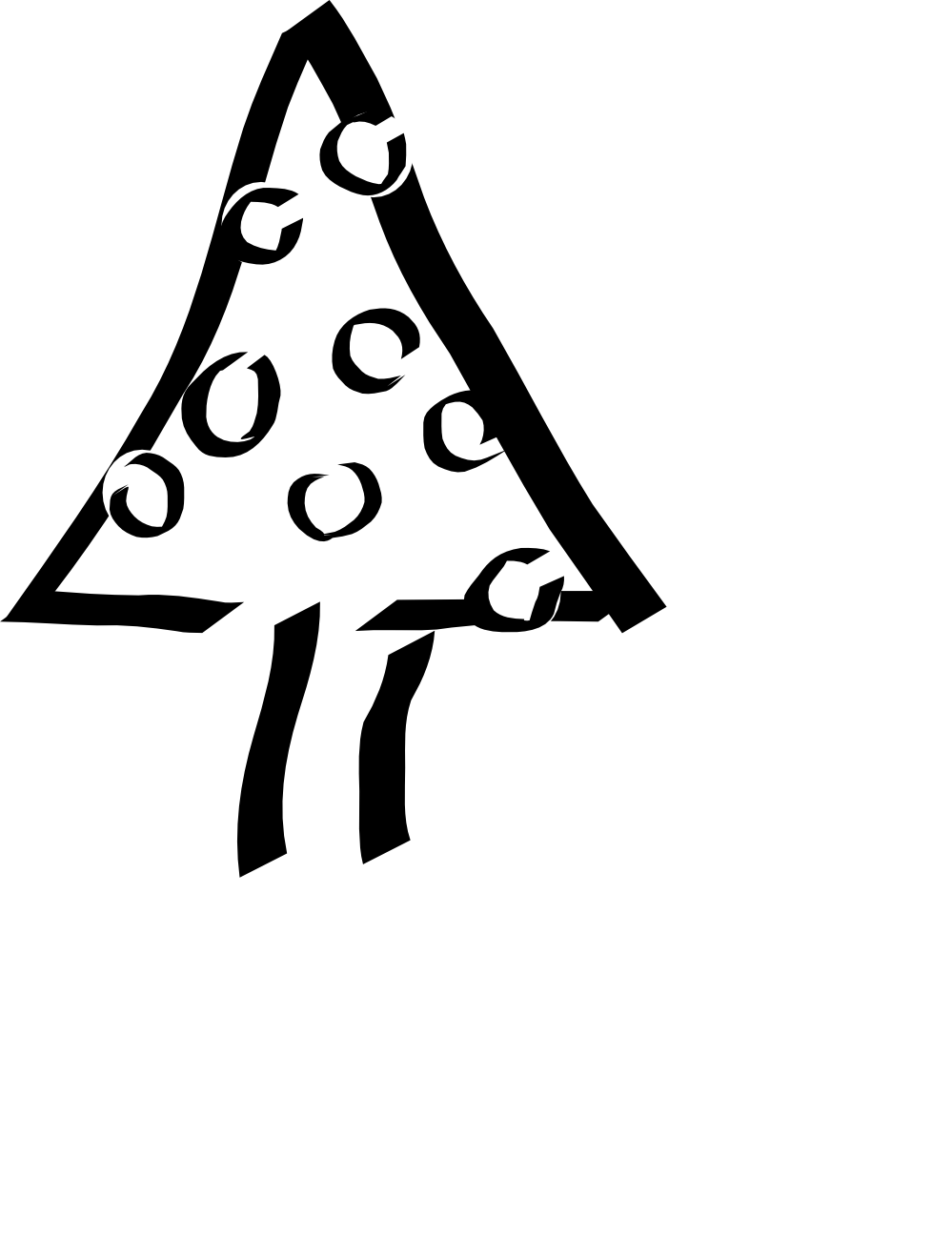 christmas tree black white line art xmas SVG ClipArt Best ClipArt Best