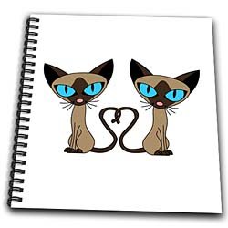 Siamese Cat Tail Heart - Drawing Book 8 X 8 Inch: Arts ...