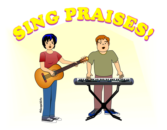 Free Christian Clip Art Image: Sing Praises!