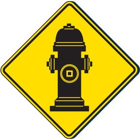 Outdoor Fire Hydrant Graphic Sign - 79588