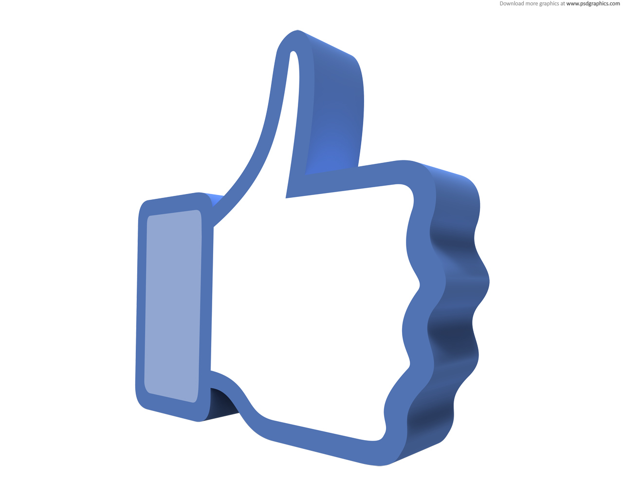 Like and dislike symbols, 3D thumbs up and down | PSDGraphics