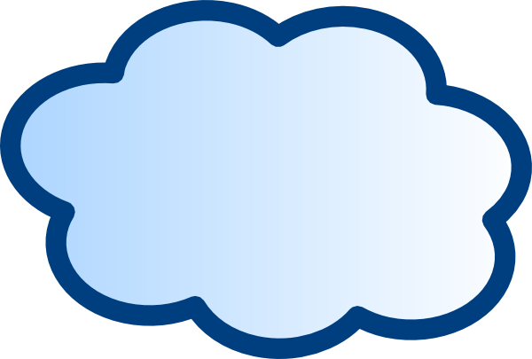 Network Cloud Clip Art - vector clip art online ...