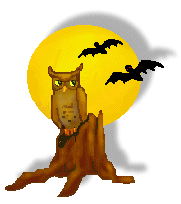 Halloween Clip Art - Owls on Tree Stumps - Free Owls Clip Art ...