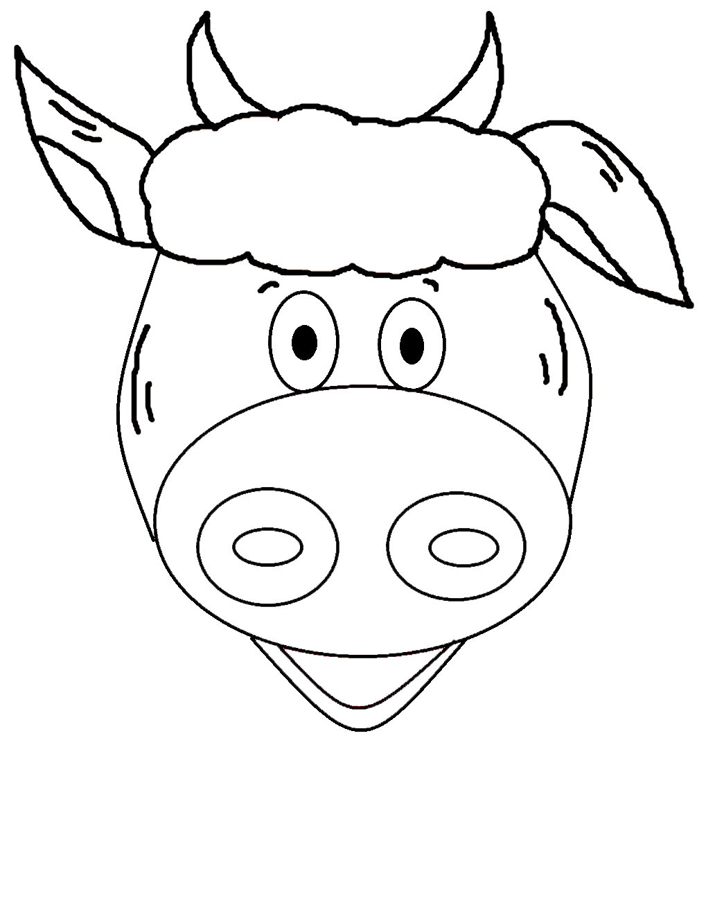 Free Printable Cow Template At Genabelblog Blog