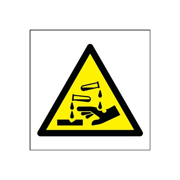 Corrosive Symbol Safety Sign