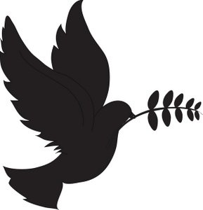 Dove Clipart Image - A Dove, the Bird of Peace, with an Olive ...