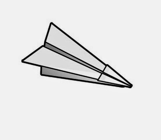 paper airplane vector
