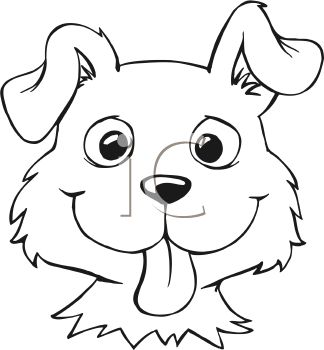 Cartoon Dog Face Clipart