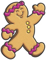 Gingerbread Man Clip Art Free - Free Clipart Images