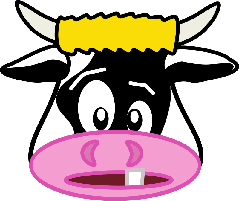 Funny Cow Faces Clipart