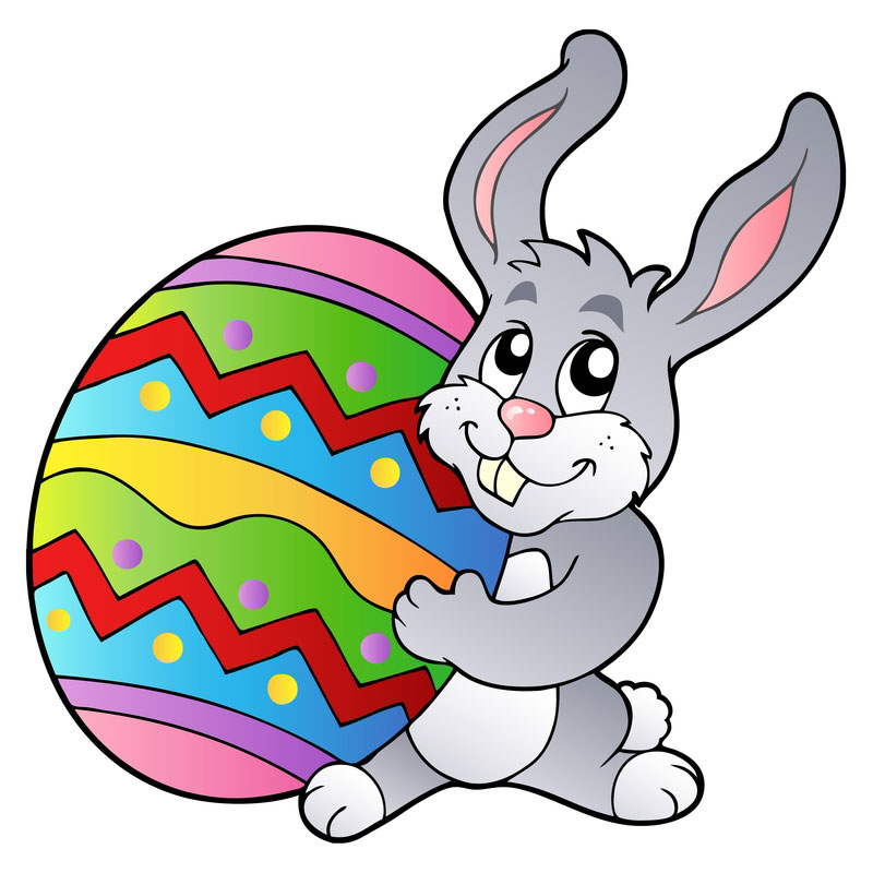 Easter bunny cartoon clipart