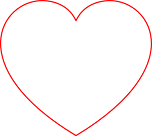 Big red heart clipart