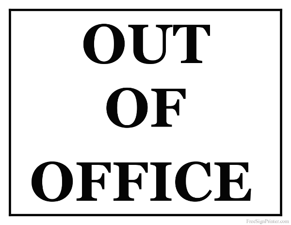 Out of the office clip art - ClipartFox