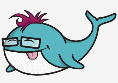 Funny Whale Mascot