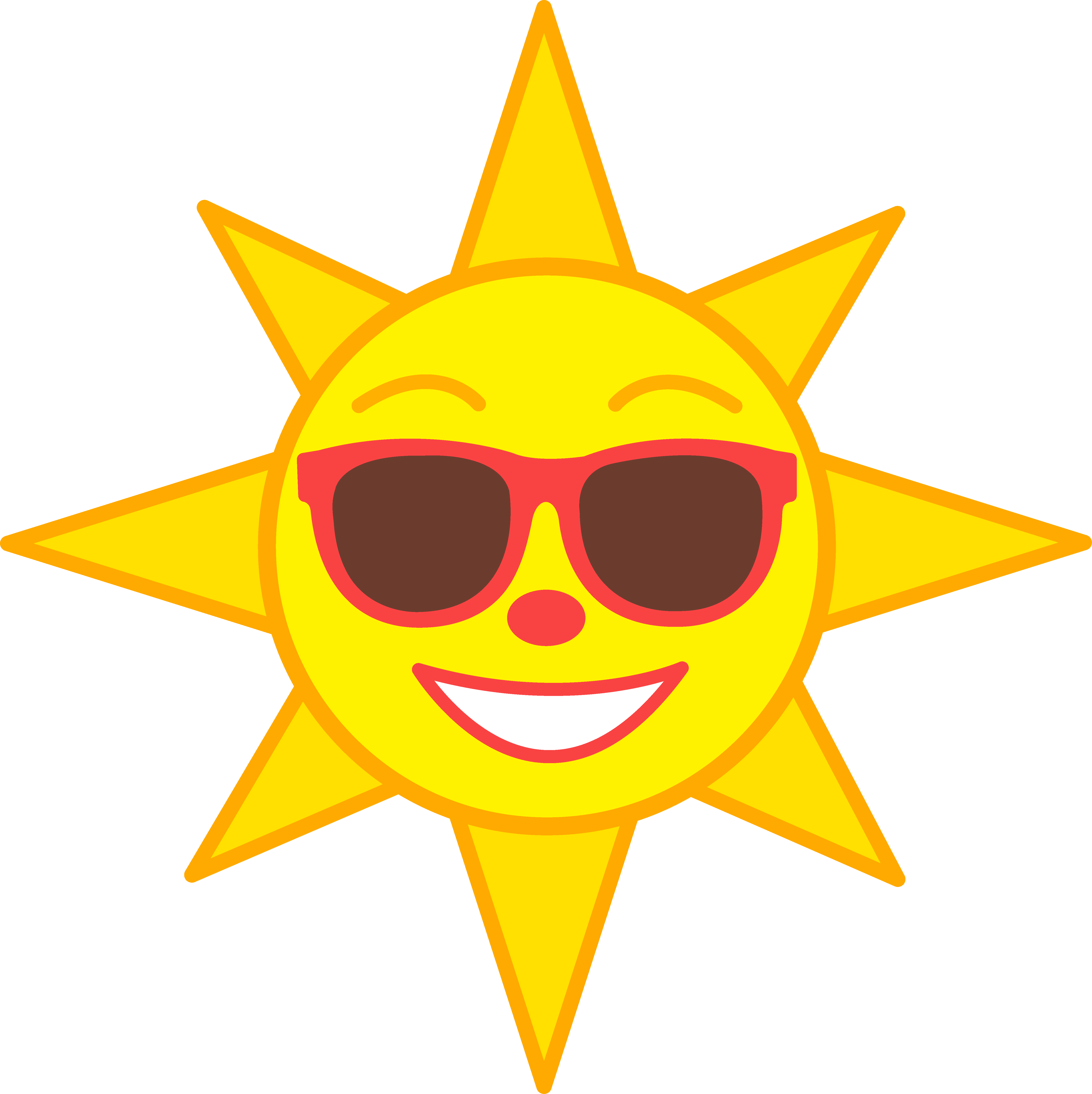 Cartoon Sun With Sunglasses Clipart Best