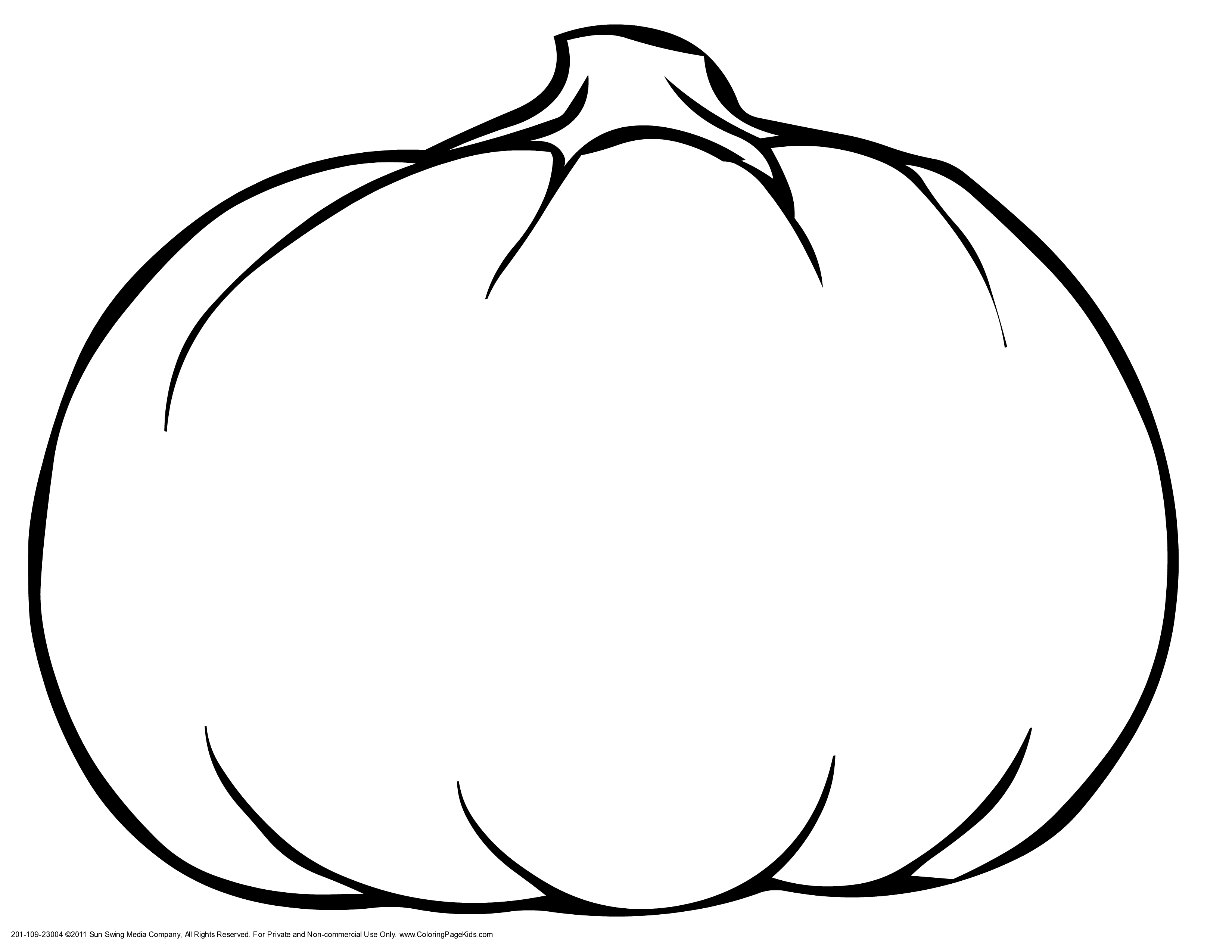 Pumpkin Line Drawing