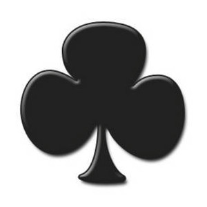 Free Clipart Graphic of a Playing Card Symbol - Black Club - Polyvore