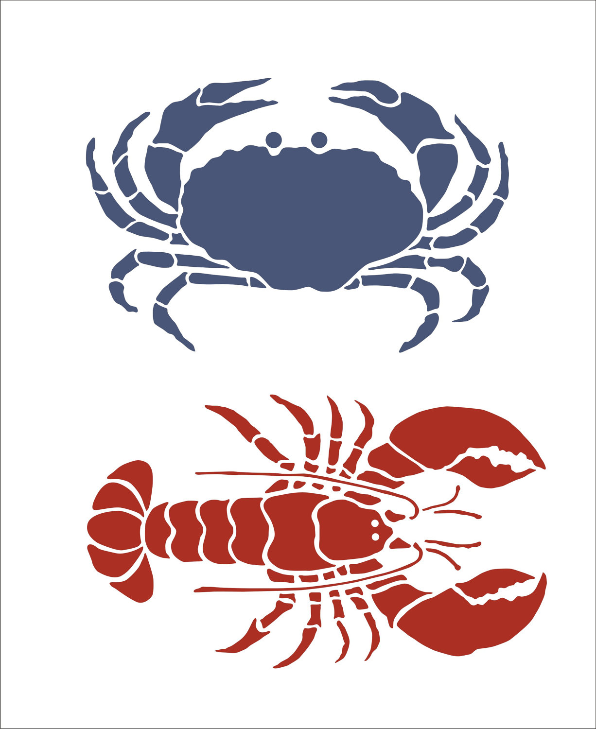 Pics For > Blue Crab Stencil