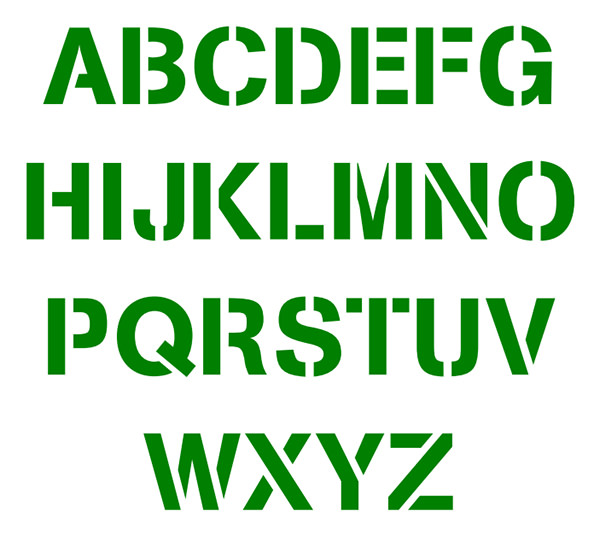 Alphabet Stencils | Free & Premium Templates