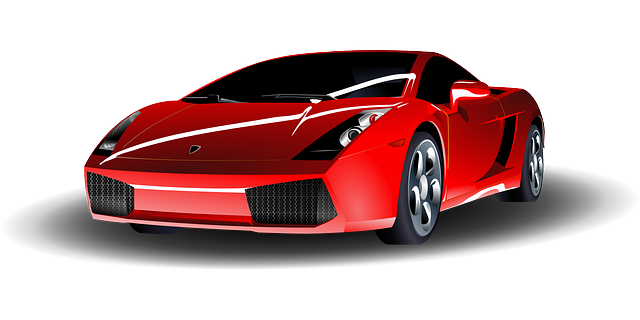 Red race car clipart
