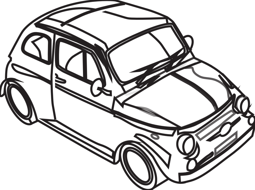 Free Car Clipart Black and White Image - 2275, Cartoon Car Free ...
