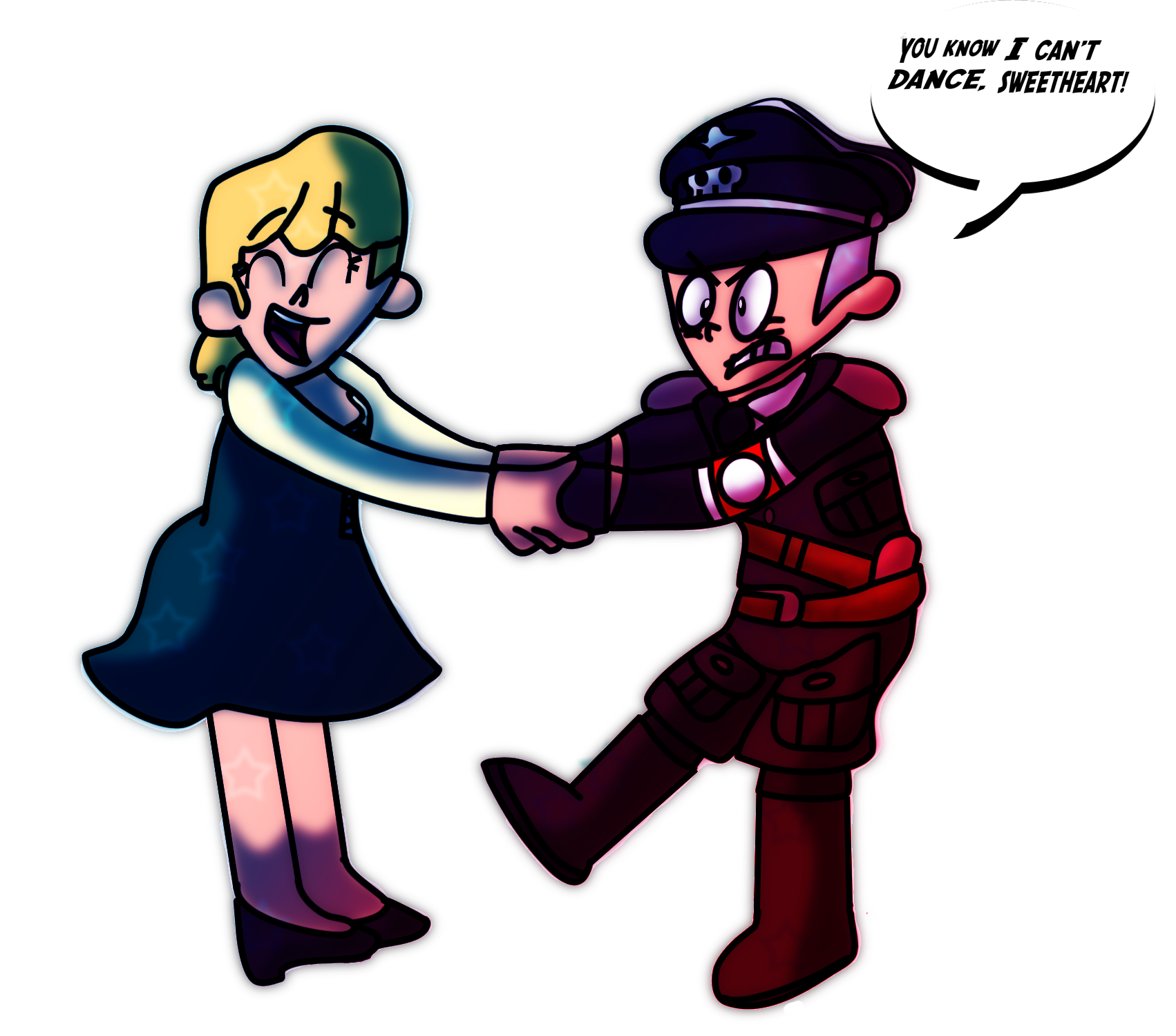 You know, I can't dance, sweetheart! by Schplitzkriegs on DeviantArt