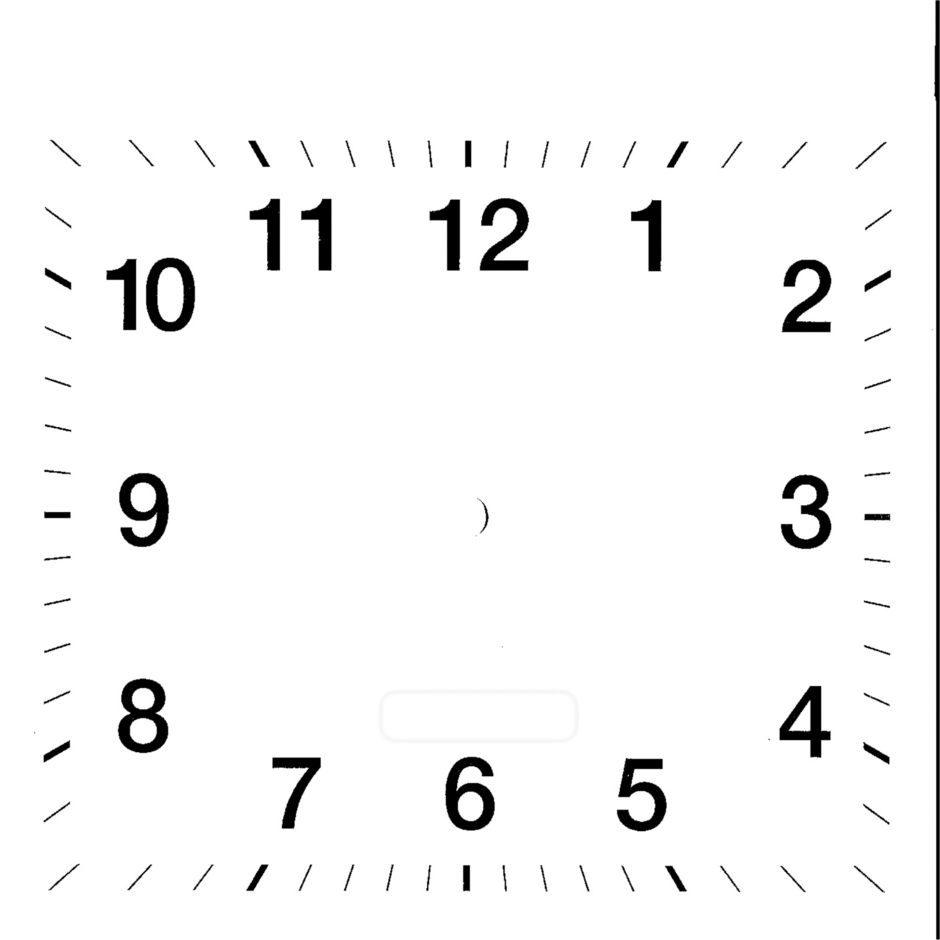 Printable Blank Clock Face Clipart - Free to use Clip Art Resource