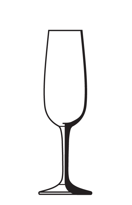 Champagne Glass Outline - ClipArt Best