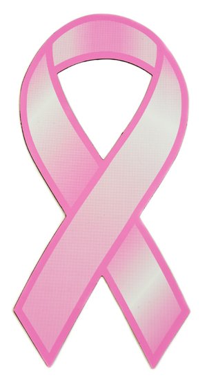 Pink Ribbon Breast Cancer Car Magnet | MonsterMarketplace.