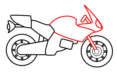 Drawing Simple Dirt Bikes - ClipArt Best
