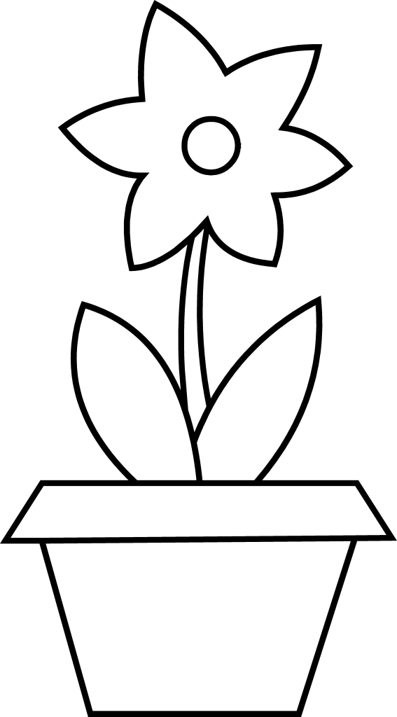 flower garden clipart black and white - photo #26