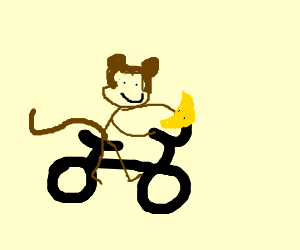 Big Monkey on Bike