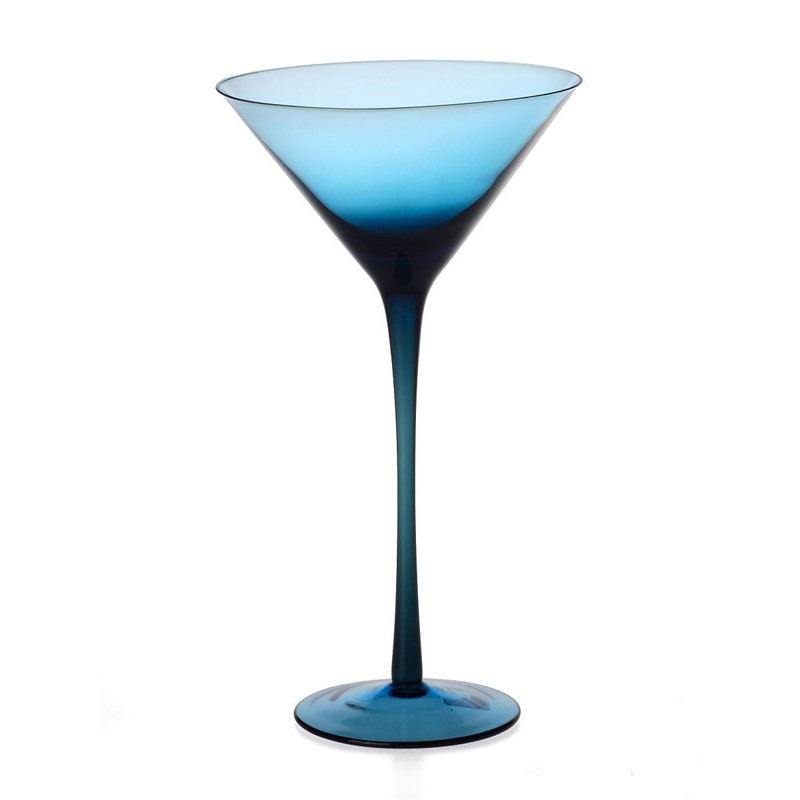 Martini Glass Art - Disposable Handmade Colored Martini Glass Art