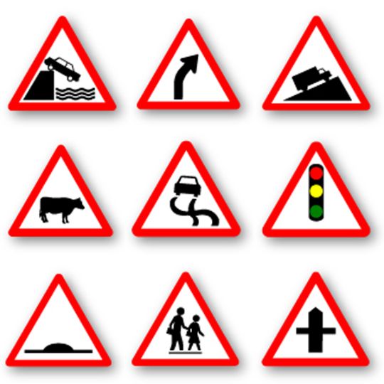 Warning Traffic Signs